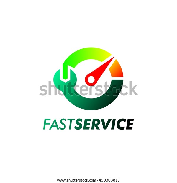 Fast\
Service Logo Design Template. Vector\
Illustration