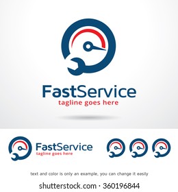 Fast Service Logo Template Design Vector 