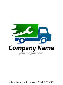 fast service logo vector