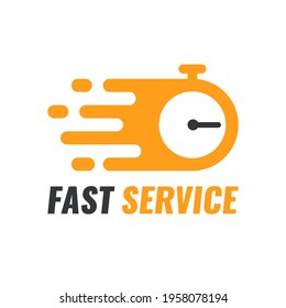Fast service vector. Quick delivery illustration.