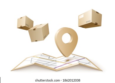 Fast shipping. Concept for fast delivery service. Vector illustration