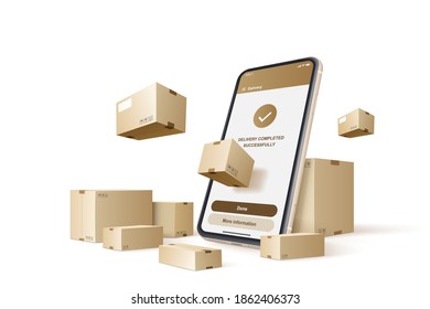 Fast shipping. Concept for fast delivery service. Vector illustration