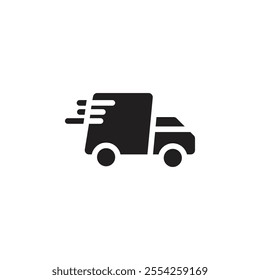 Fast shipping delivery icon Flat line illustration
