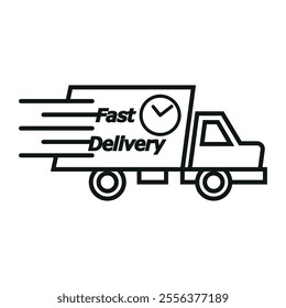 Fast shipping delivery icon. Vector illustratoin.