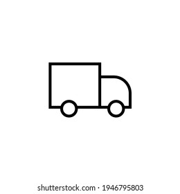 Fast shipping, delivery truck flat vector icon for apps and websites