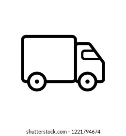 Fast shipping delivery truck icon
