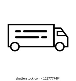 Fast shipping delivery truck icon
