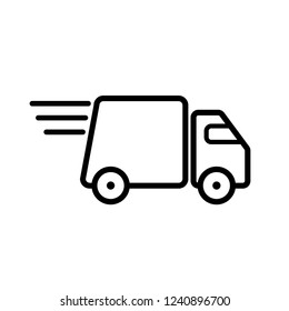 Fast Shipping Delivery Truck Icon