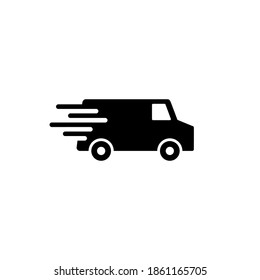 Fast shipping delivery truck icon vector. Delivery truck icon. fast delivery icon