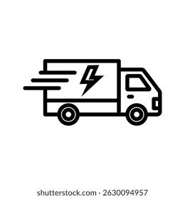 Fast shipping delivery truck icon set, Delivery-truck symbol isolated, Fast delivery icon, Home delivery sign, Free delivery icon, courier icon, Speed post service sign vector