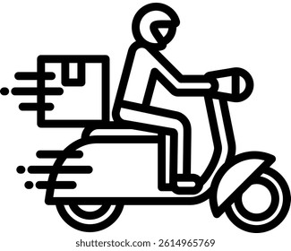 Fast Shipping Icon Line Vector Illustration