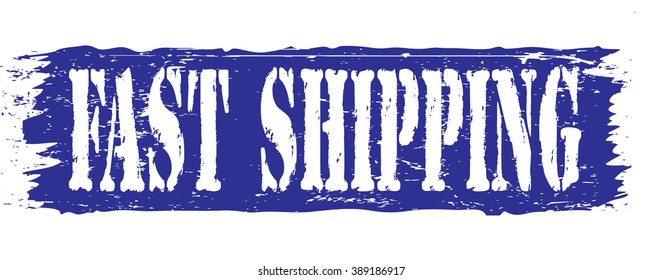fast shipping icon, vector illustration