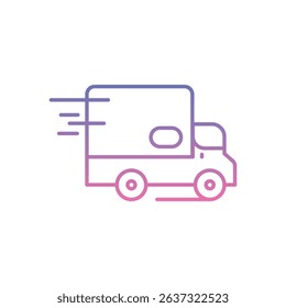 Fast Shipping Icon vector stock illustration