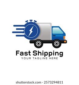 Fast Shipping Logo delivery car deliver Shipping fast delivery background illustration