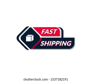 Fast shipping tags collection. Special delivery, shipping, drop off, delivery banner set. Delivery online shipping. Sticker, badge, coupon, store. Vector Illustration.