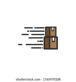 fast shipping vector design template illustration