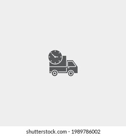 Símbolo de ilustración de icono de vector de envío rápido