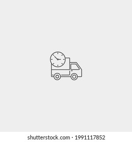 Fast shipping vector icon illustration sign