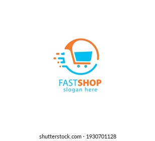 Fast Shop logo design sign