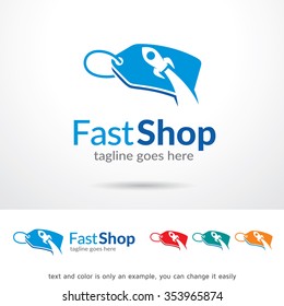 Fast Shop Logo Template Design Vector