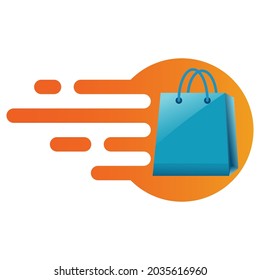 Vector De Logotipo De Tienda Rápida En Diseño De Moda.