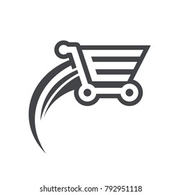 Fast Shopping Cart Icon
