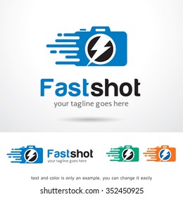 Fast Shot Logo Template Design Vector 