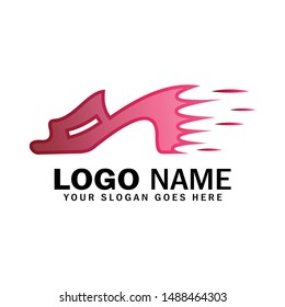 Fast slippers logo, sandals logo