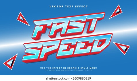 Fast Speed 3D editable text effect Template Suitable for champion Theme