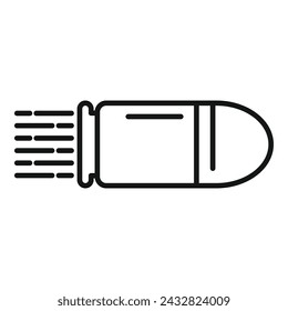 Fast speed bullet icon outline vector. Scale device. Work dashboard