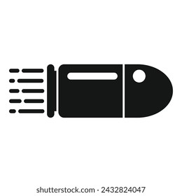 Schnelle Geschwindigkeit bullet Symbol einfachen Vektor. Gerät skalieren. Arbeitsdashboard