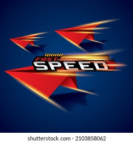 Fast Speed Concept for Design logo and Vector Template.