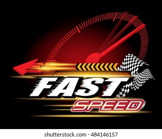 Fast Speed Concept Vector Stock Vector (Royalty Free) 484146157 ...