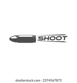 Schnelllauf-Guns-Bullet-Vektorgrafik-Design