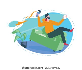 Fast Speed Internet Illustration Concept Vector Design For Website