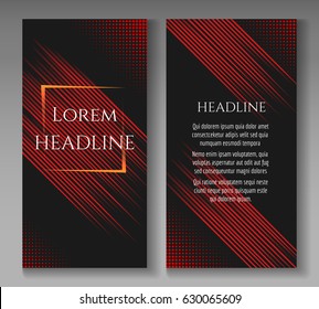 Fast speed lines motion business brochure template. Vector illustration
