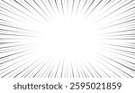 Fast speed lines on white background. manga speed lines. comic anime radial effect background. manga explosion. burst flash rays frame