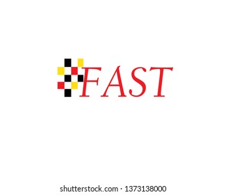 Fast Speed logo designs concept vector, Simple Racing Flag logo template - Vector
