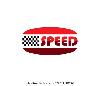 Fast Speed logo designs concept vector, Simple Racing Flag logo template - Vector
