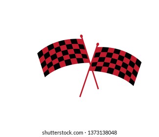 Fast Speed logo designs concept vector, Simple Racing Flag logo template - Vector

