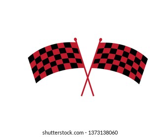 Fast Speed logo designs concept vector, Simple Racing Flag logo template - Vector
