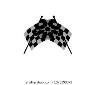 Fast Speed logo designs concept vector, Simple Racing Flag logo template - Vector
