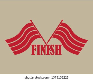 Fast Speed logo designs concept vector, Simple Racing Flag logo template - Vector
