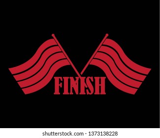 Fast Speed logo designs concept vector, Simple Racing Flag logo template - Vector
