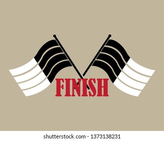 Fast Speed logo designs concept vector, Simple Racing Flag logo template - Vector
