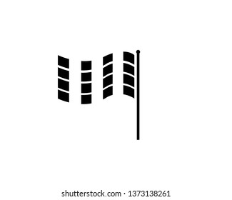 Fast Speed logo designs concept vector, Simple Racing Flag logo template - Vector
