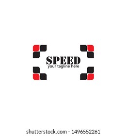 Fast Speed logo designs concept vector, Simple Racing Flag logo template
