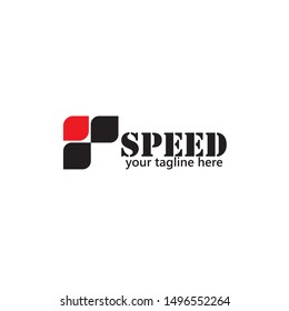 Fast Speed logo designs concept vector, Simple Racing Flag logo template
