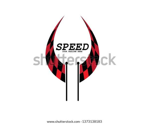 Fast Speed logo designs concept vector, Simple
Racing Flag logo template -
Vector
