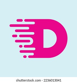 Logo-Letter of D von Fast Speed Motion Circuit Style